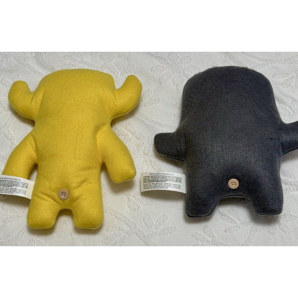 Fuggler Plush Lot 2 6-8” Teeth Button Eyes Weirdcore Creepy Cute Toy Gift - Picture 4 of 7